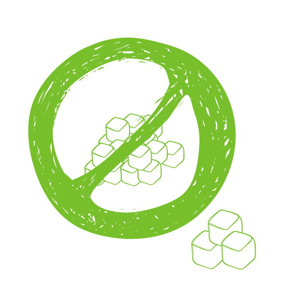 Ícone açúcar reduzido.